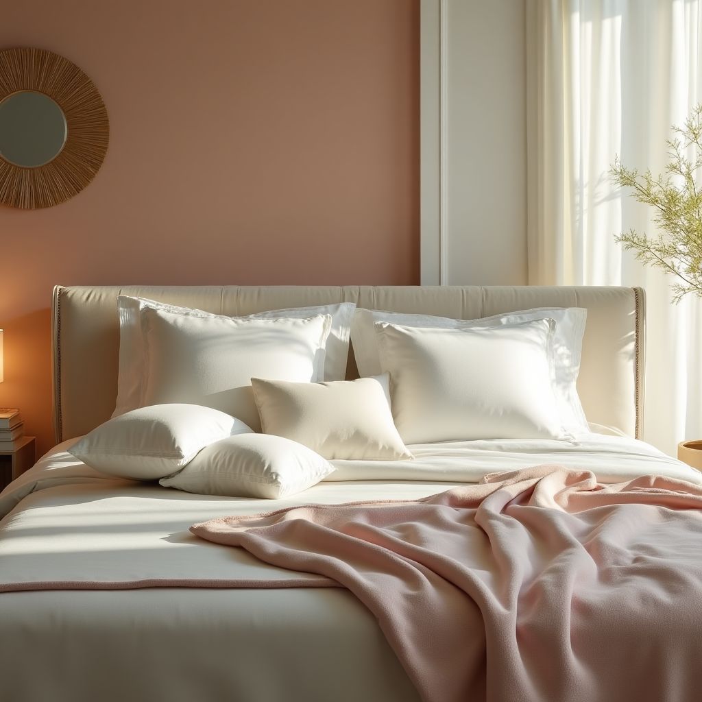 Luxurious bedroom with LunoSleep products